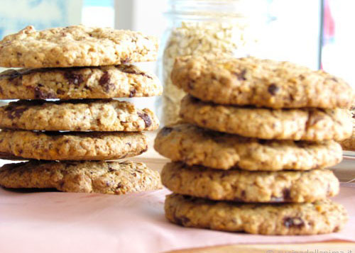 Galletas de avena manzana y nueces